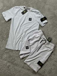 CONJUNTOS CORTOS - STONE ISLAND - BLANCO