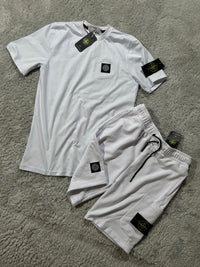 CONJUNTOS CORTOS - STONE ISLAND - BLANCO