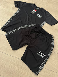 CONJUNTO CORTO - EA7 NEGRO