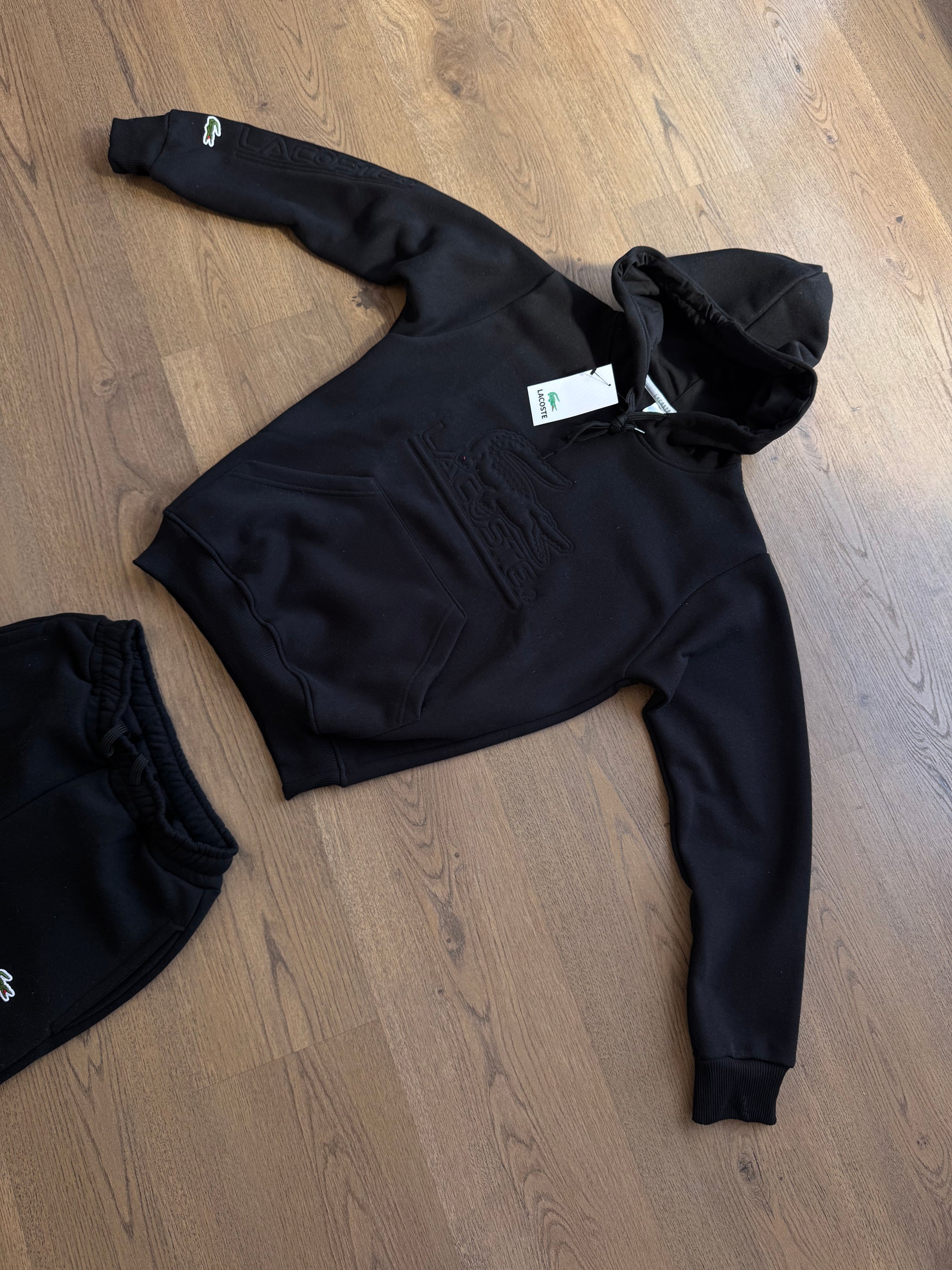 Conjunto Lacoste - Negro