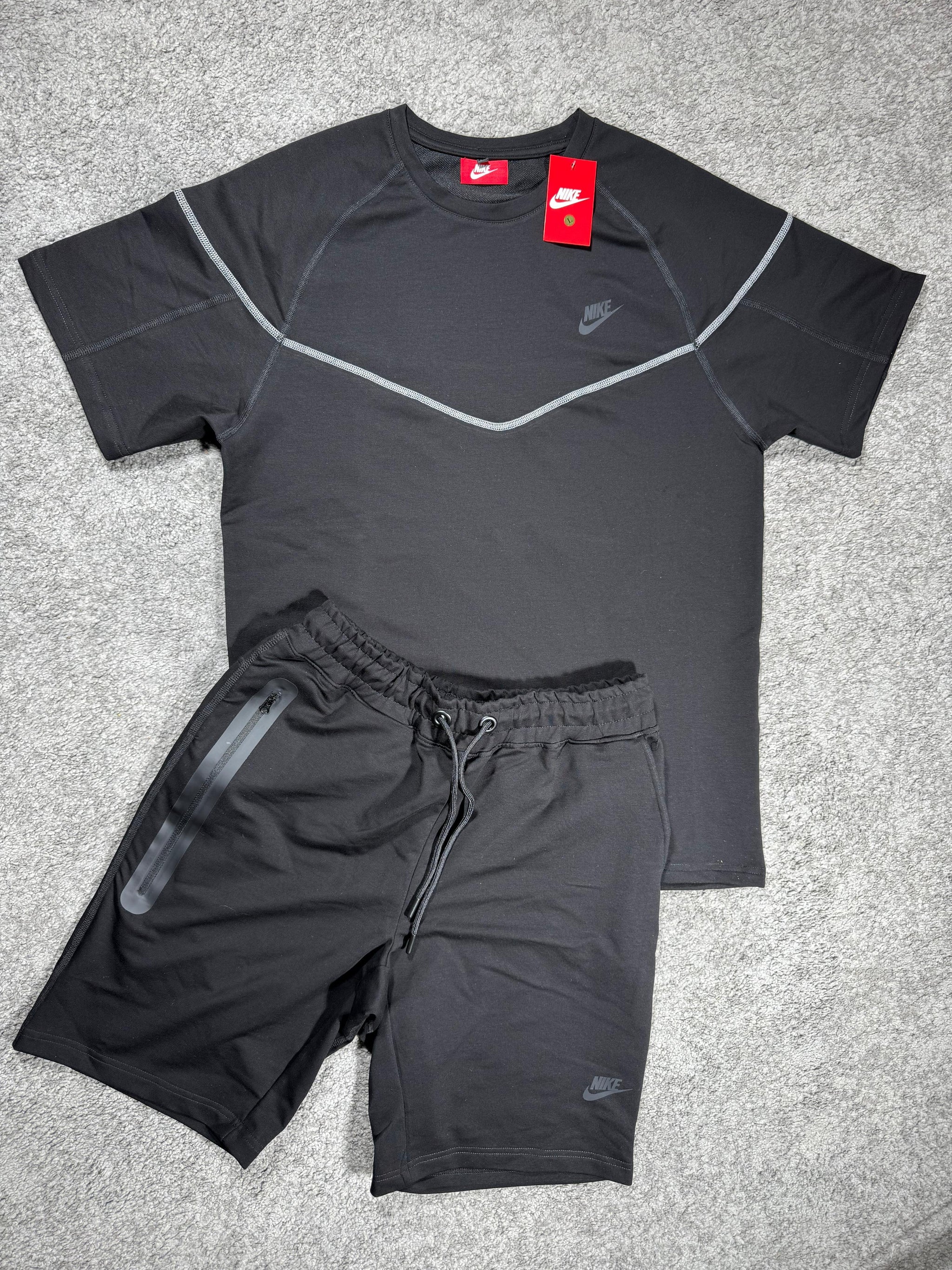 CONJUNTO CORTO - NIKE TECH  - NEGRO 2