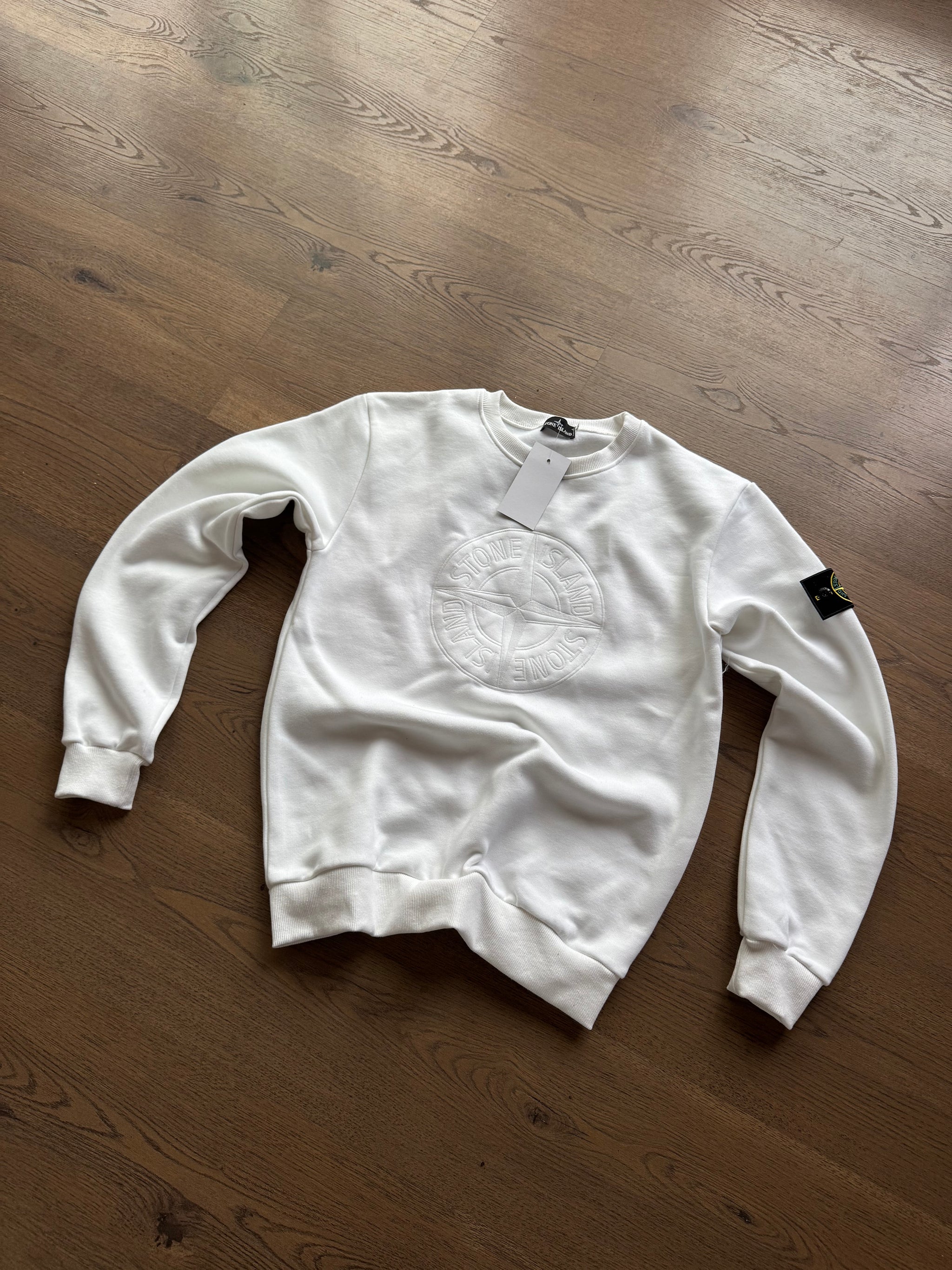 Sudadera Stone Island - Blanca