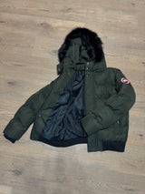 Chaqueta CANADA GOOSE - VERDE KAKI- Pelo Negro