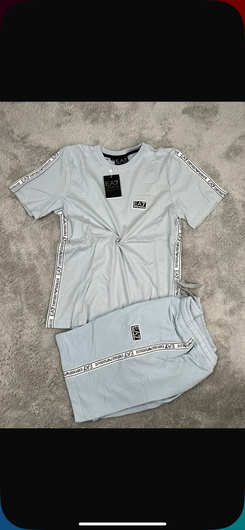 CONJUNTO CORTO - EA7 2025 - GRIS 2