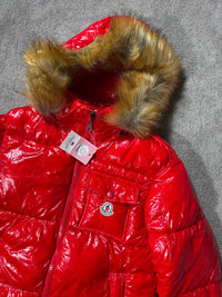 Chaqueta Moncler - Roja - Pelo Marron