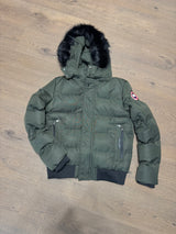 Chaqueta CANADA GOOSE - VERDE KAKI- Pelo Negro