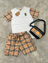 CONJUNTO CORTO - BURBERRY BLANCO