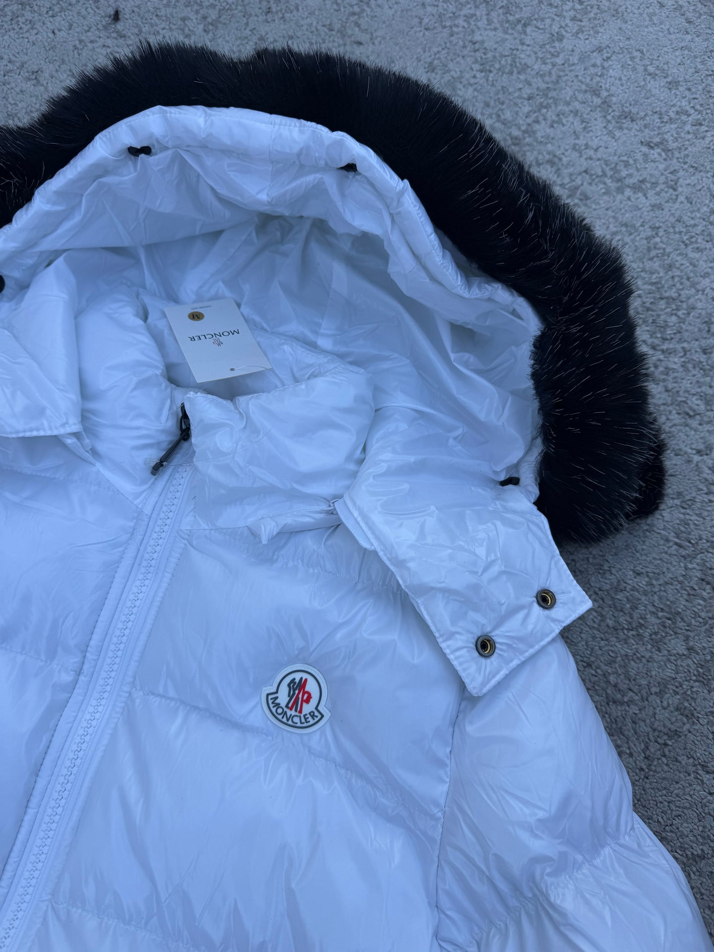 Chaqueta Moncler - BLANCO - Pelo Negro