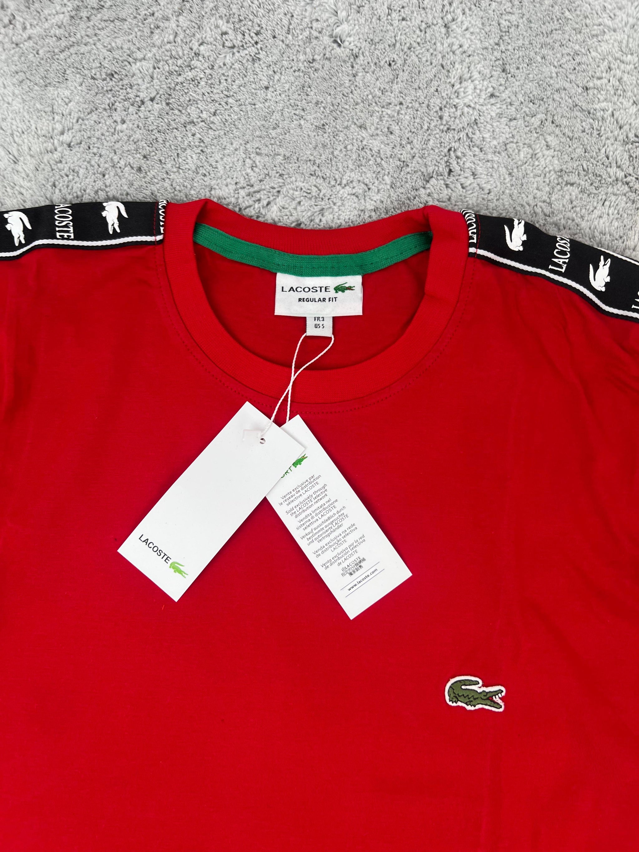 CONJUNTO LACOSTE - ROJO