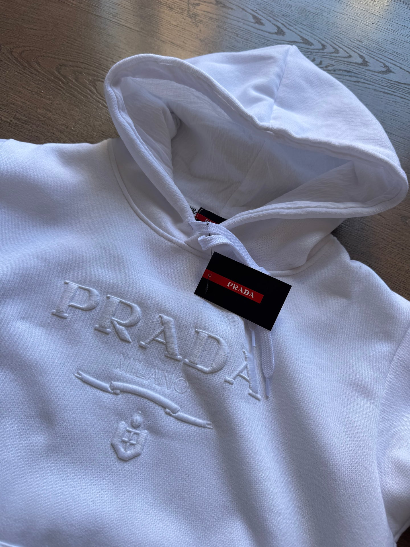 Sudadera con capucha Prada - Blanca