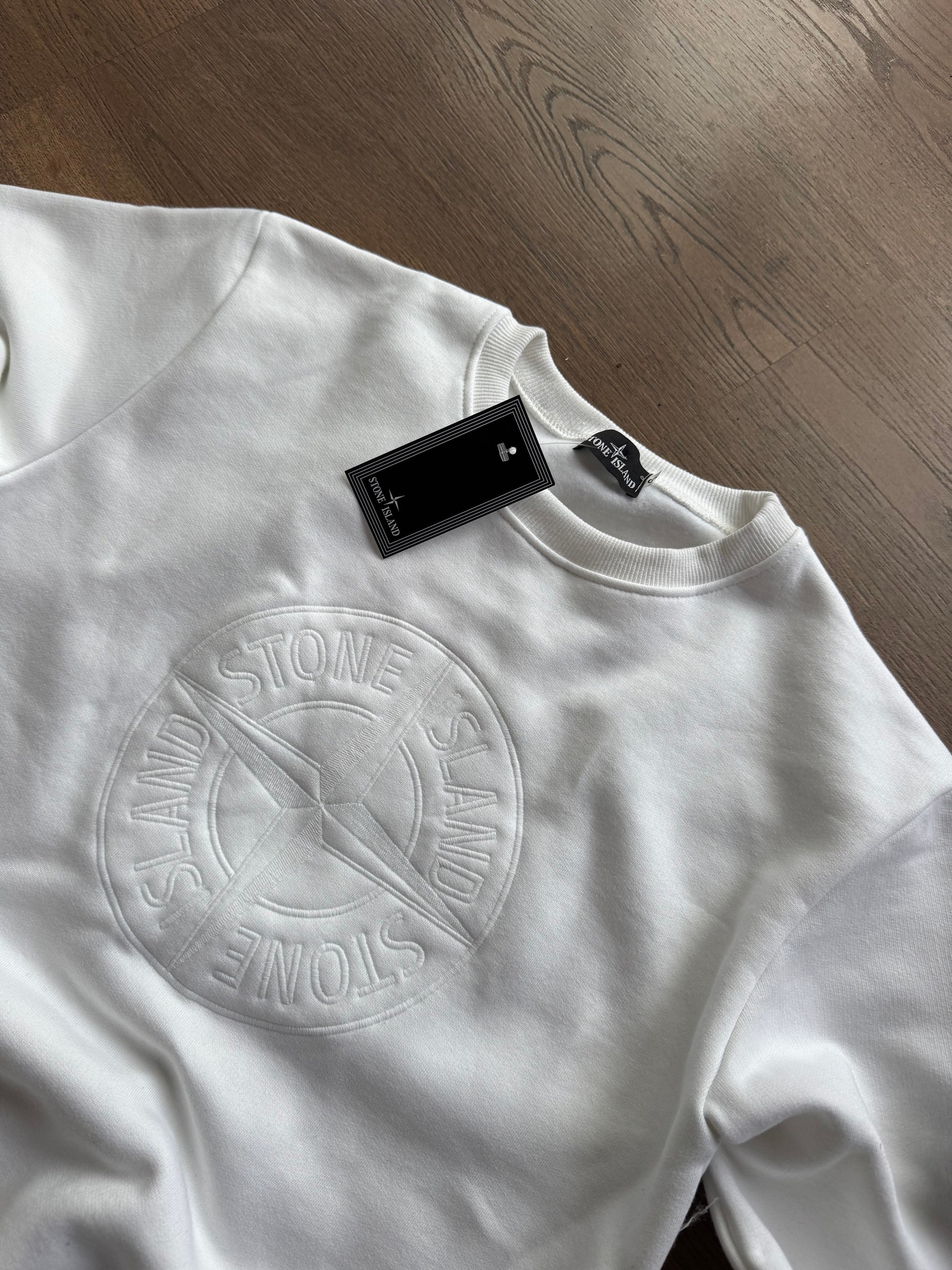 Sudadera Stone Island - Blanca