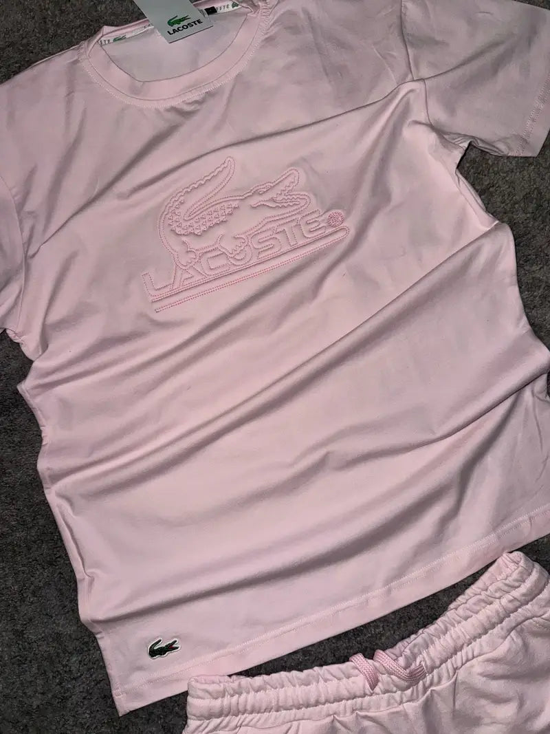 CONJUNTO LACOSTE - ROSA