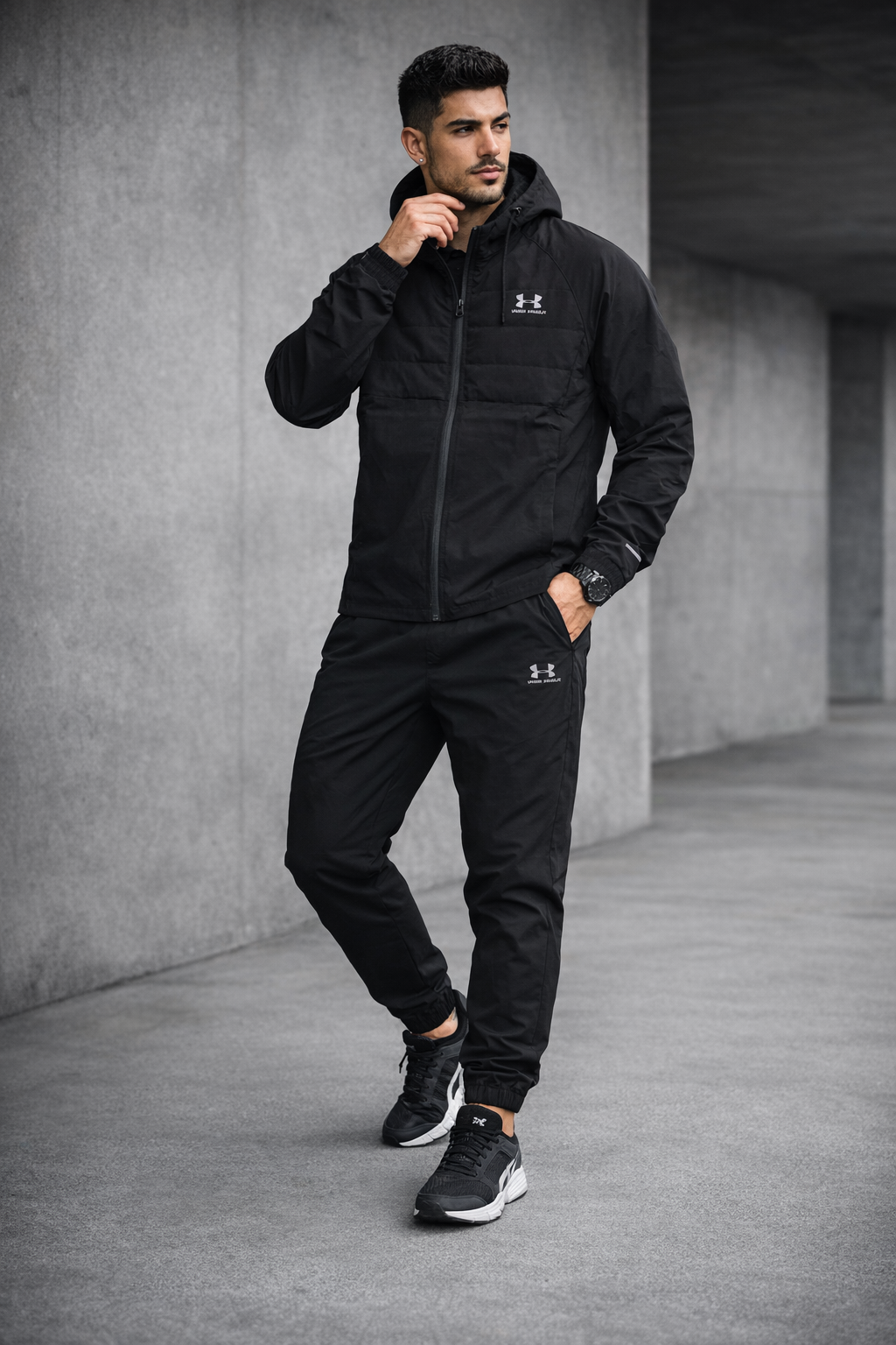 CONJUNTO -  UNDER ARMOUR NEGRO(Y)