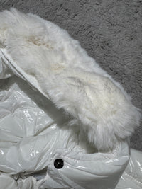 Chaqueta moncler pelo blanco