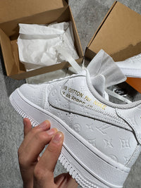 NIKE AIR FORCE ONE x LV - FULL WHITE