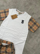 CONJUNTO CORTO - BURBERRY BLANCO