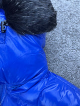 Chaqueta Moncler - AZUL - Pelo Negro