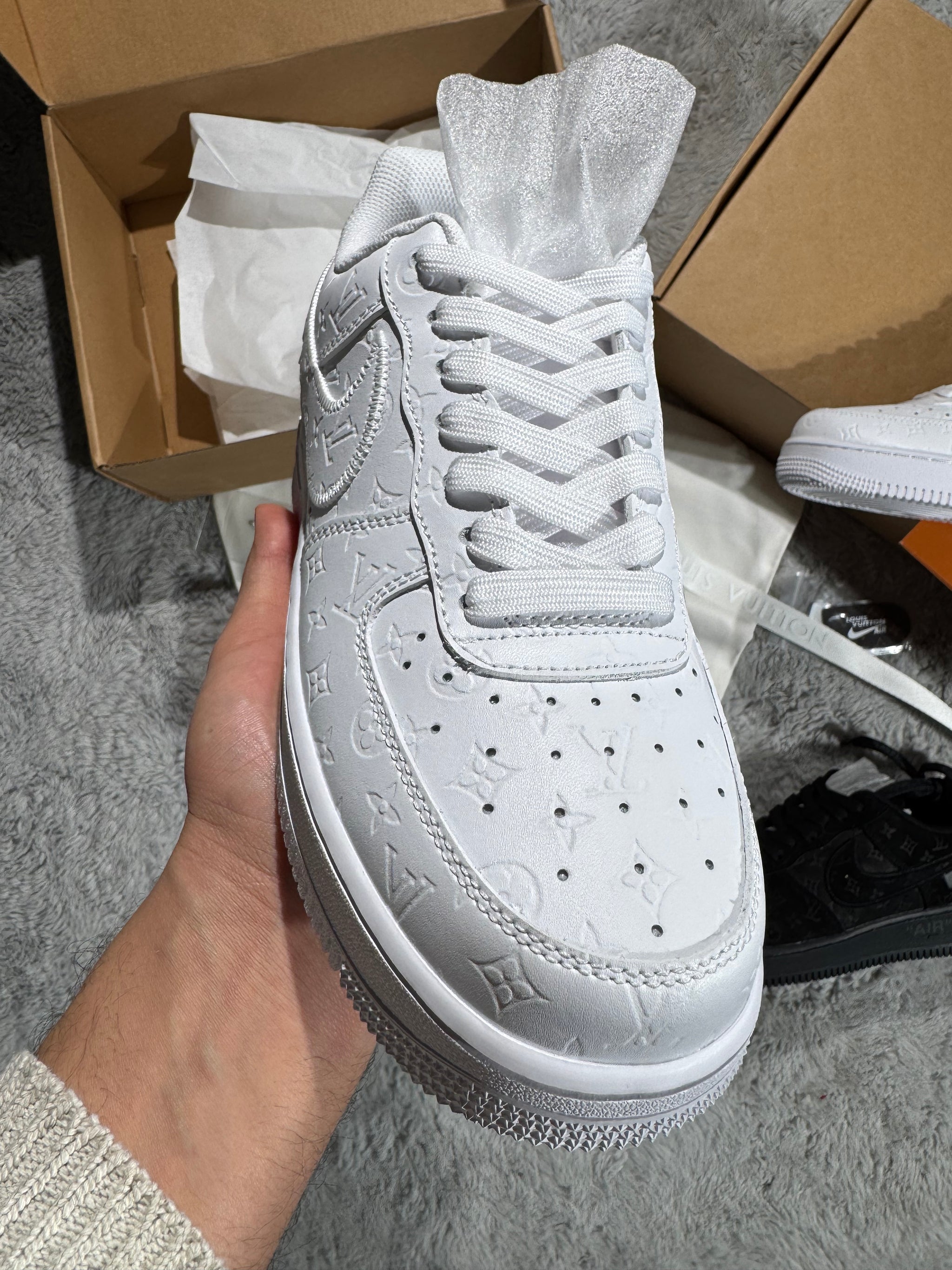 NIKE AIR FORCE ONE x LV - FULL WHITE