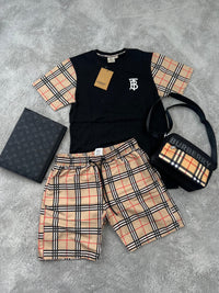 CONJUNTO CORTO - BURBERRY NEGRO