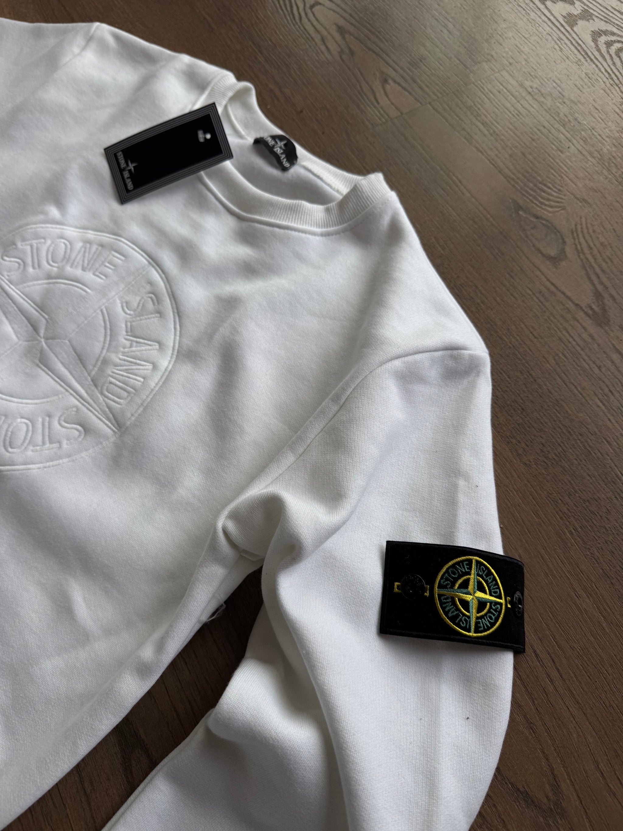Sudadera Stone Island - Blanca