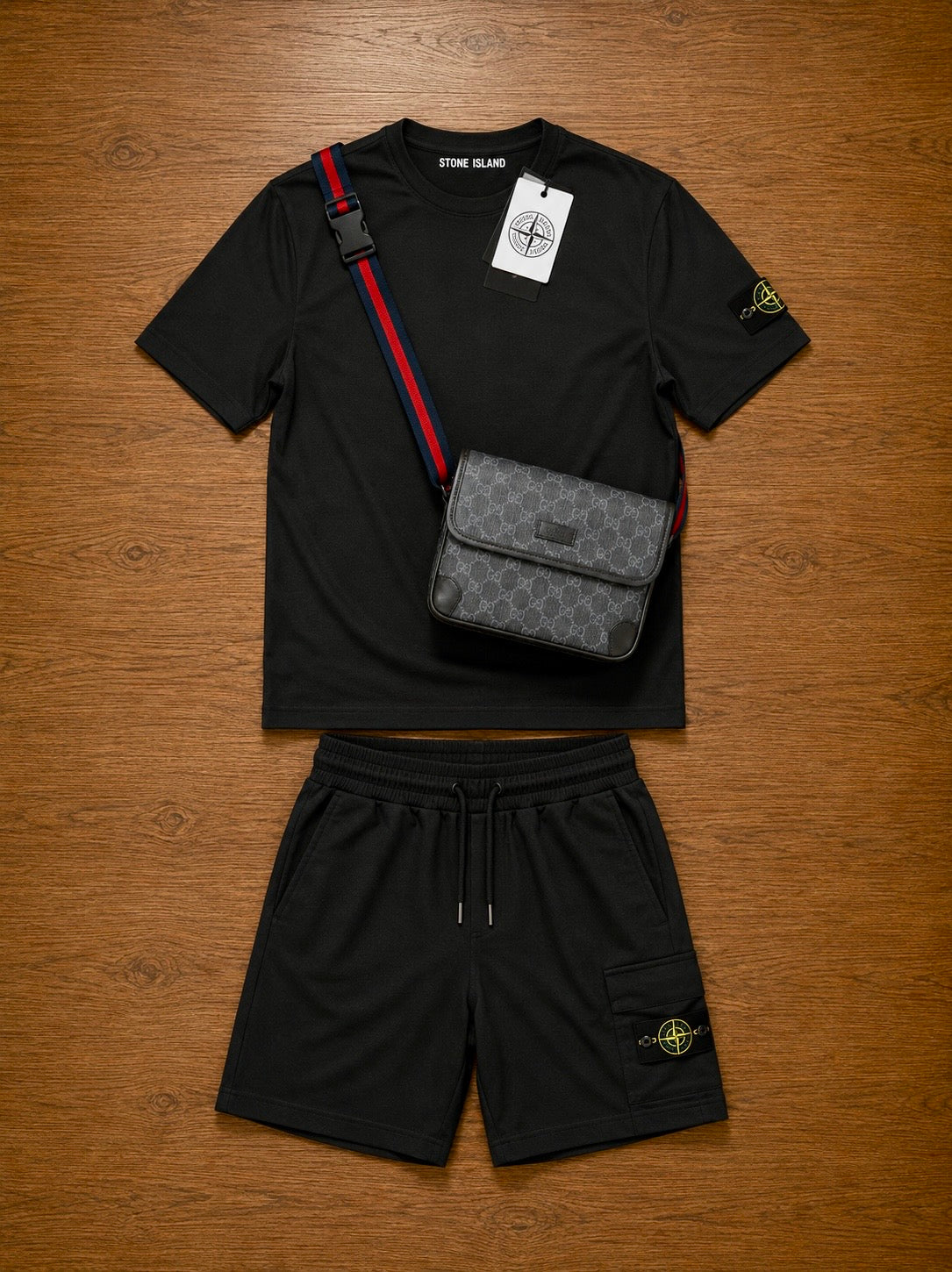 PACK STONE ISLAND NEGRO