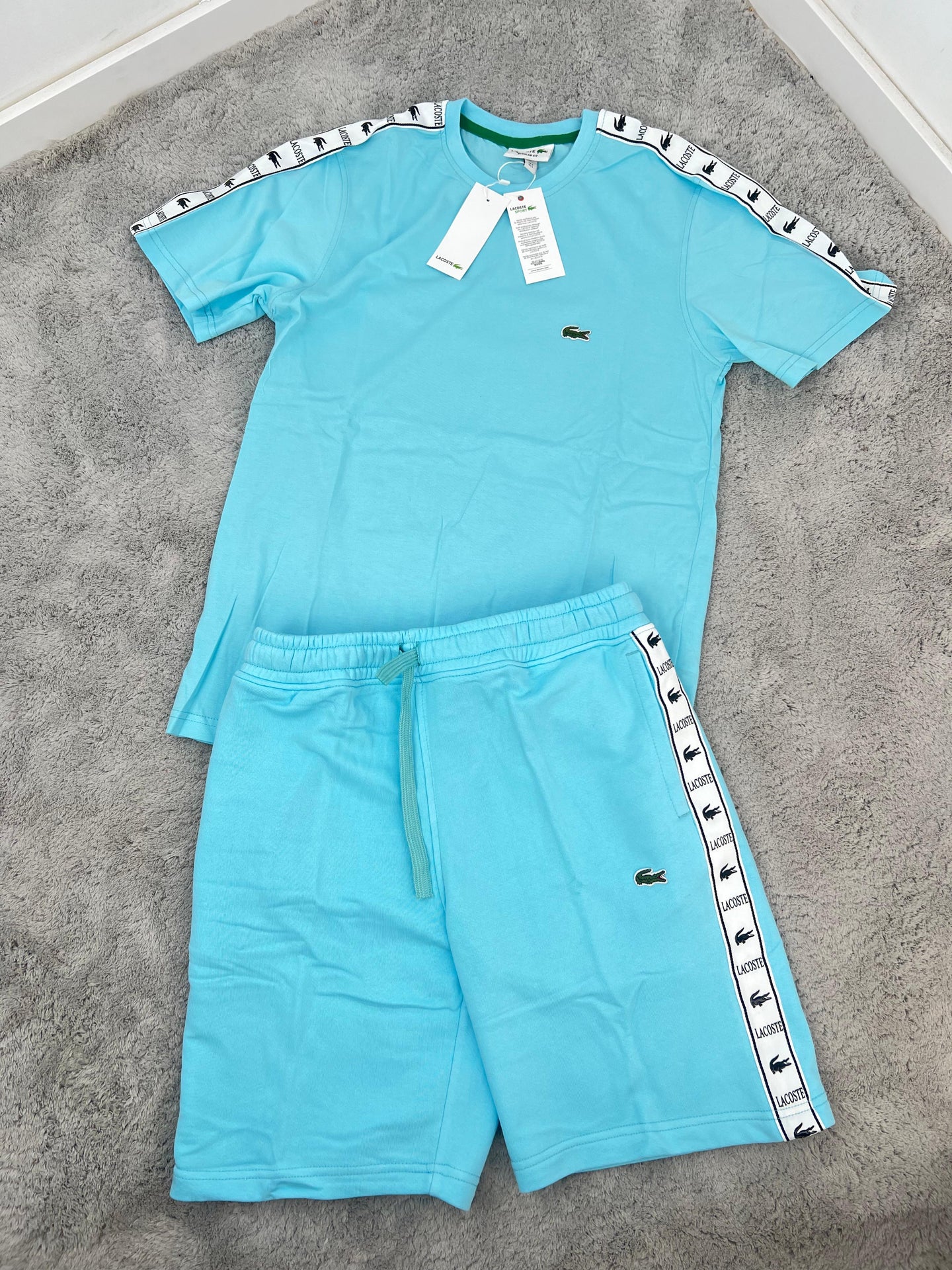 CONJUNTO LACOSTE - TURQUESA