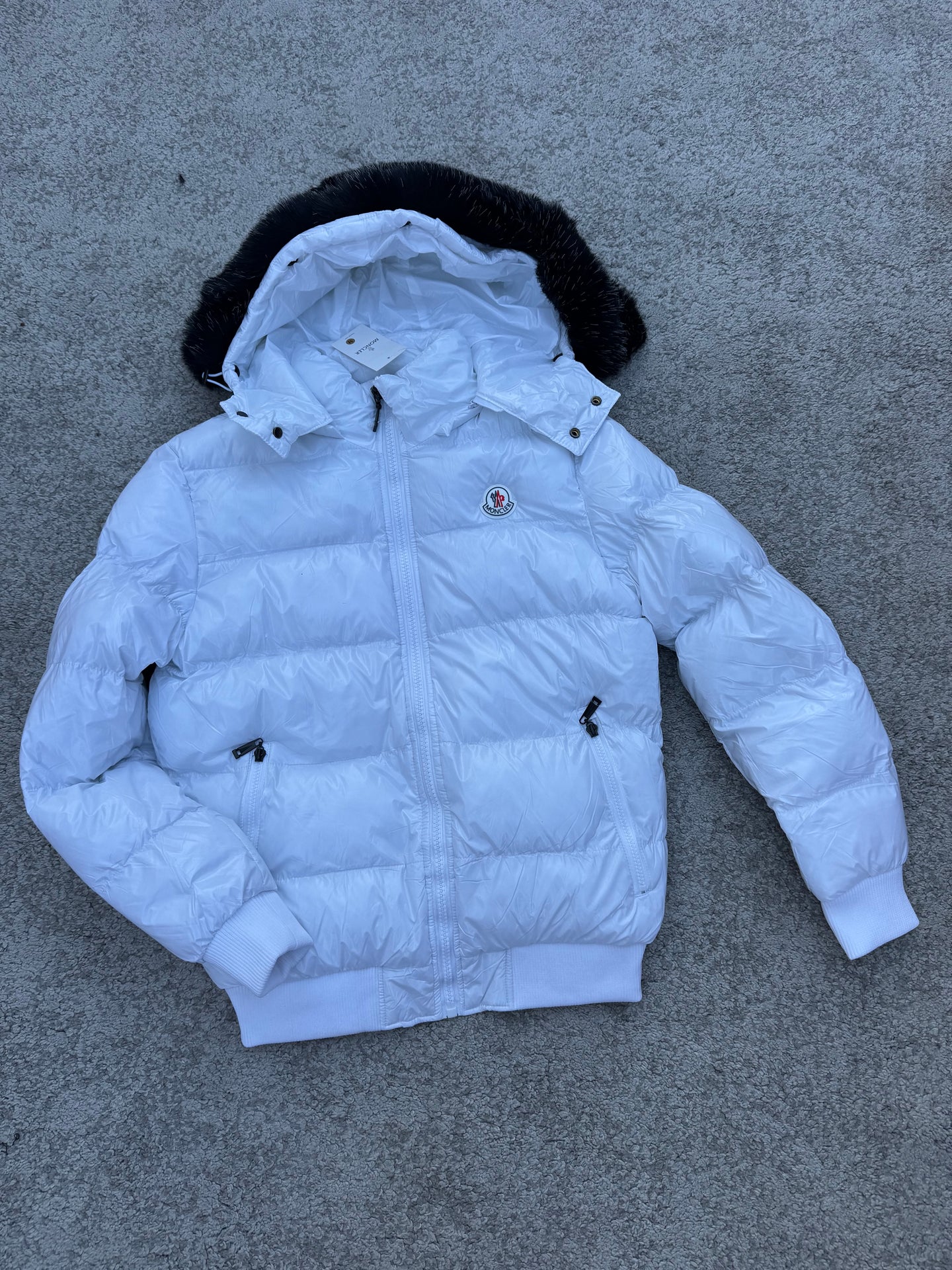 Chaqueta Moncler - BLANCO - Pelo Negro