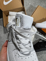 NIKE AIR FORCE ONE x LV - FULL WHITE