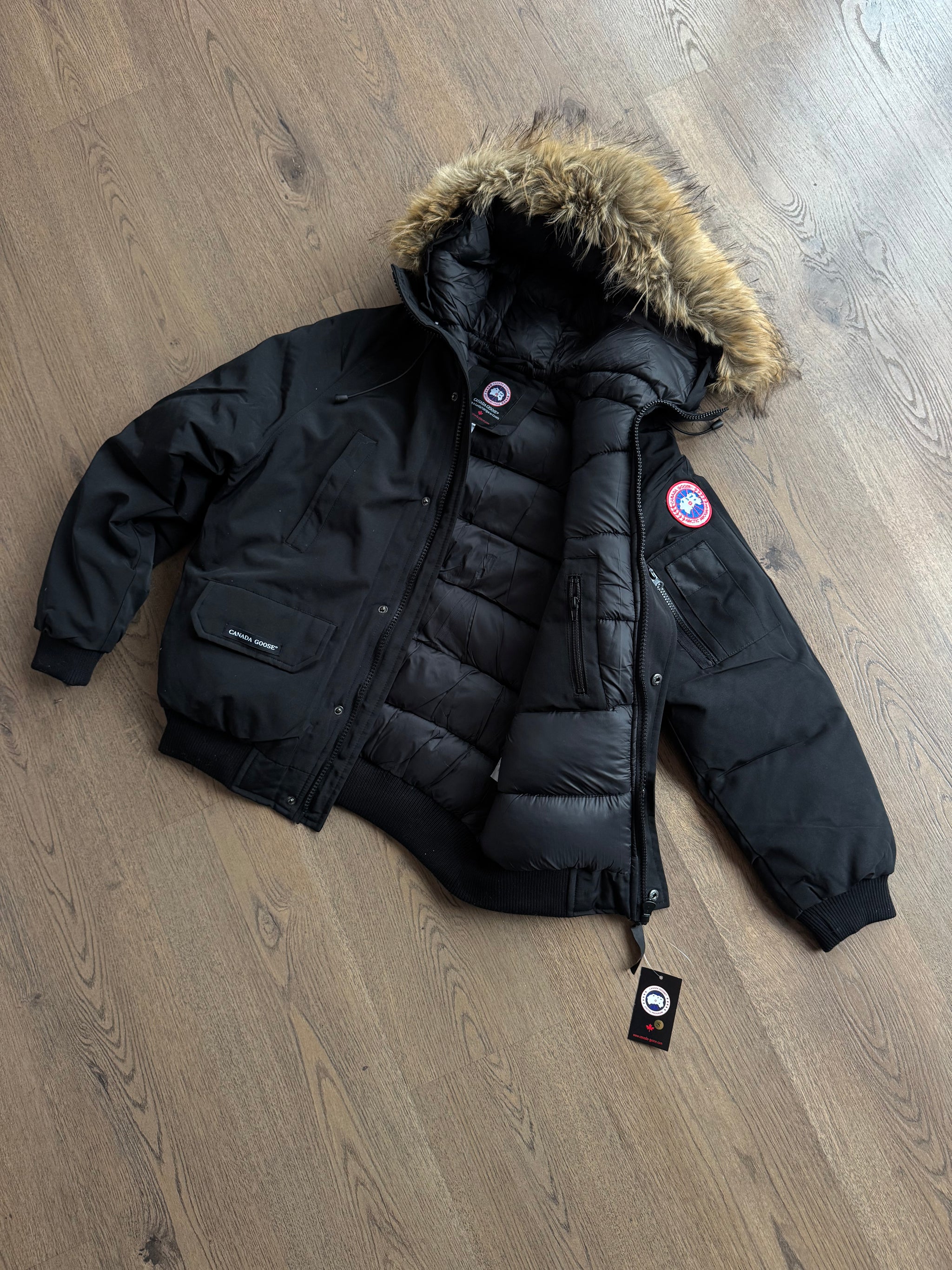 Chaqueta CANADA GOOSE - NEGRO - Pelo Marrón