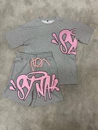 CONJUNTO SYNA - GRIS/ROSA