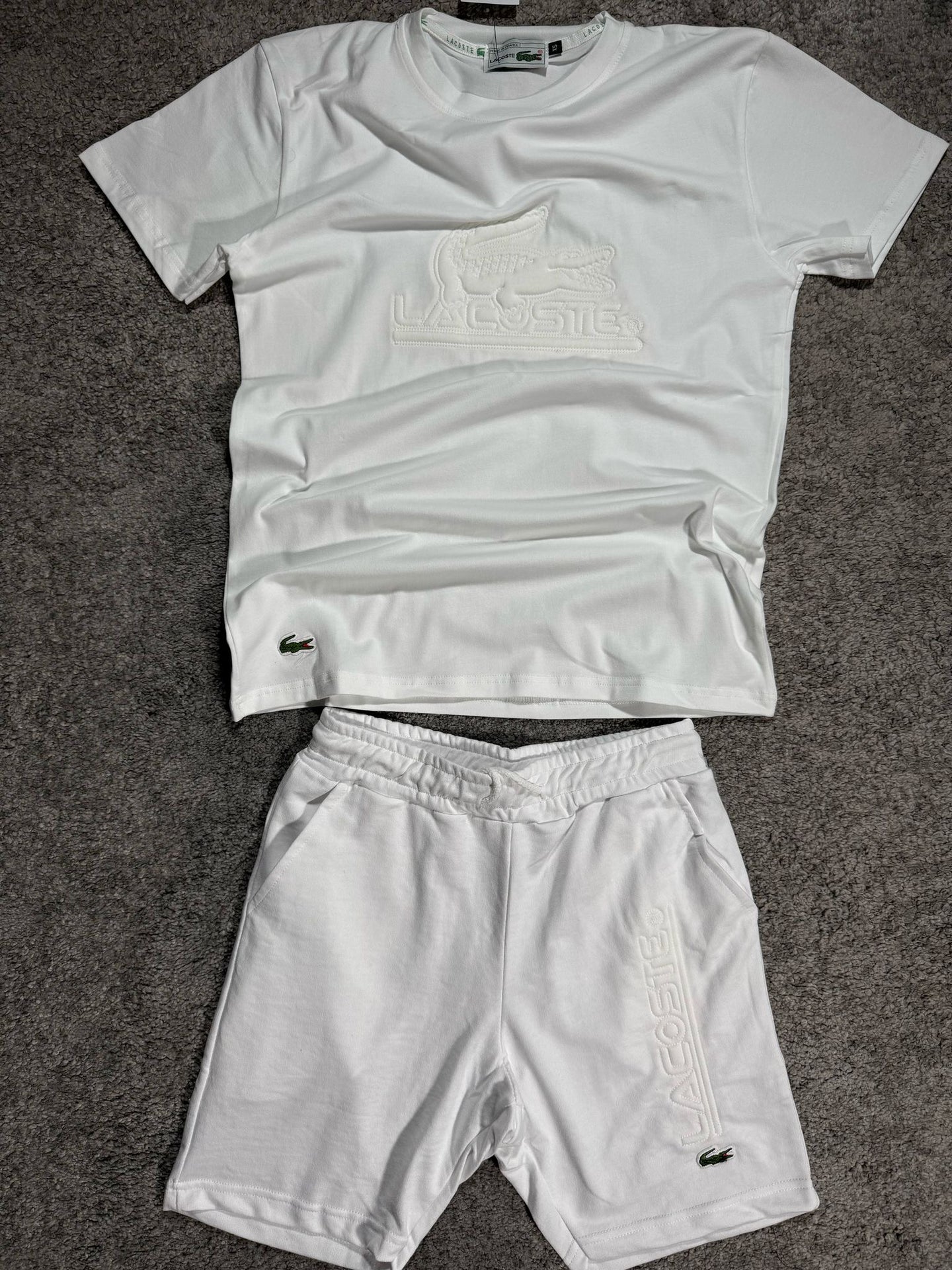 CONJUNTO LACOSTE - BLANCO