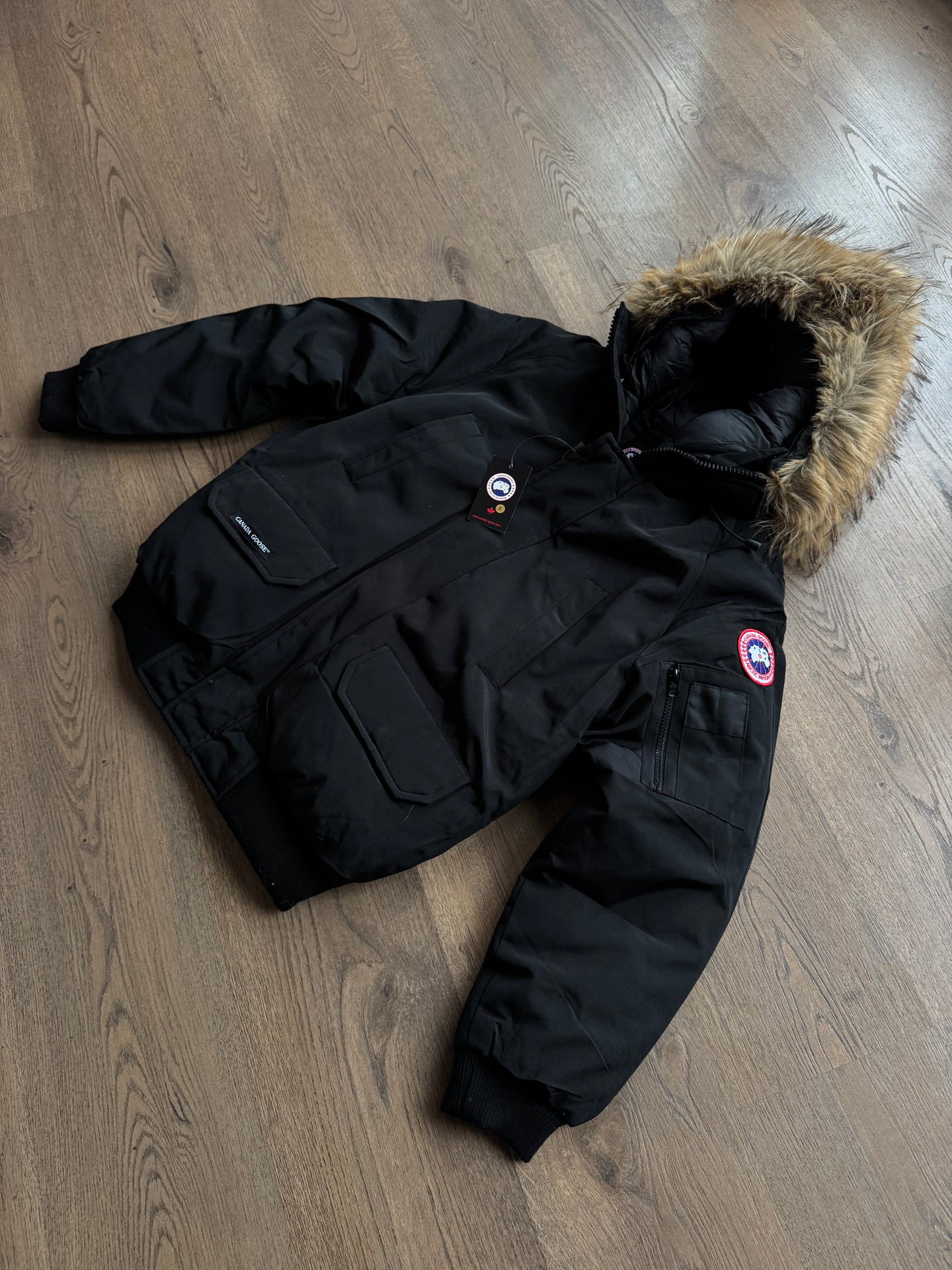 Chaqueta CANADA GOOSE - NEGRO - Pelo Marrón