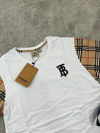 CONJUNTO CORTO - BURBERRY BLANCO