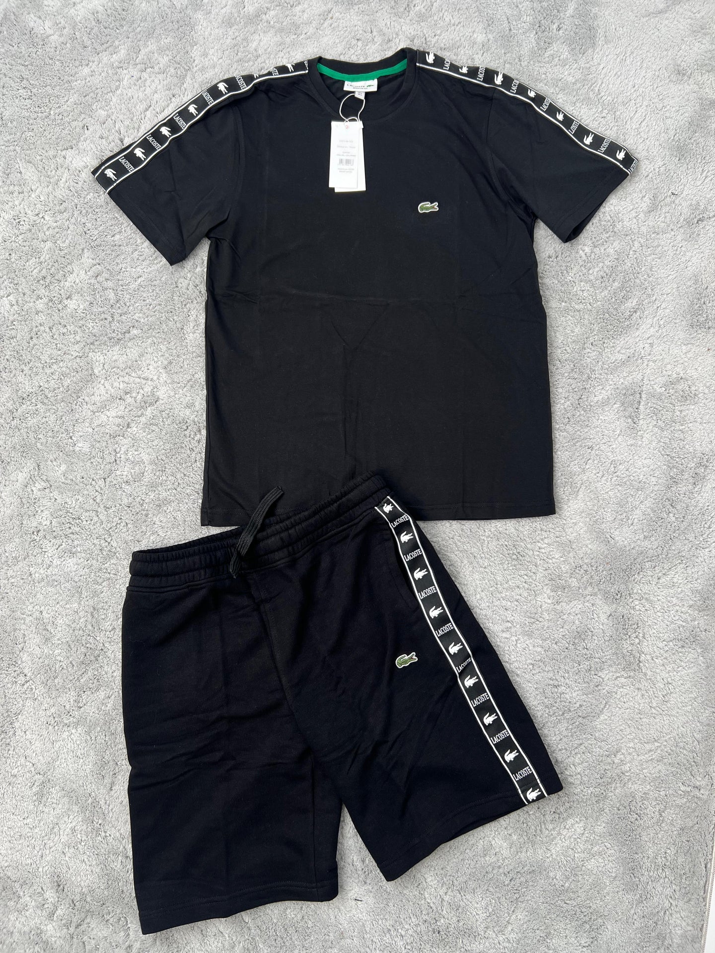 CONJUNTO LACOSTE - NEGRO