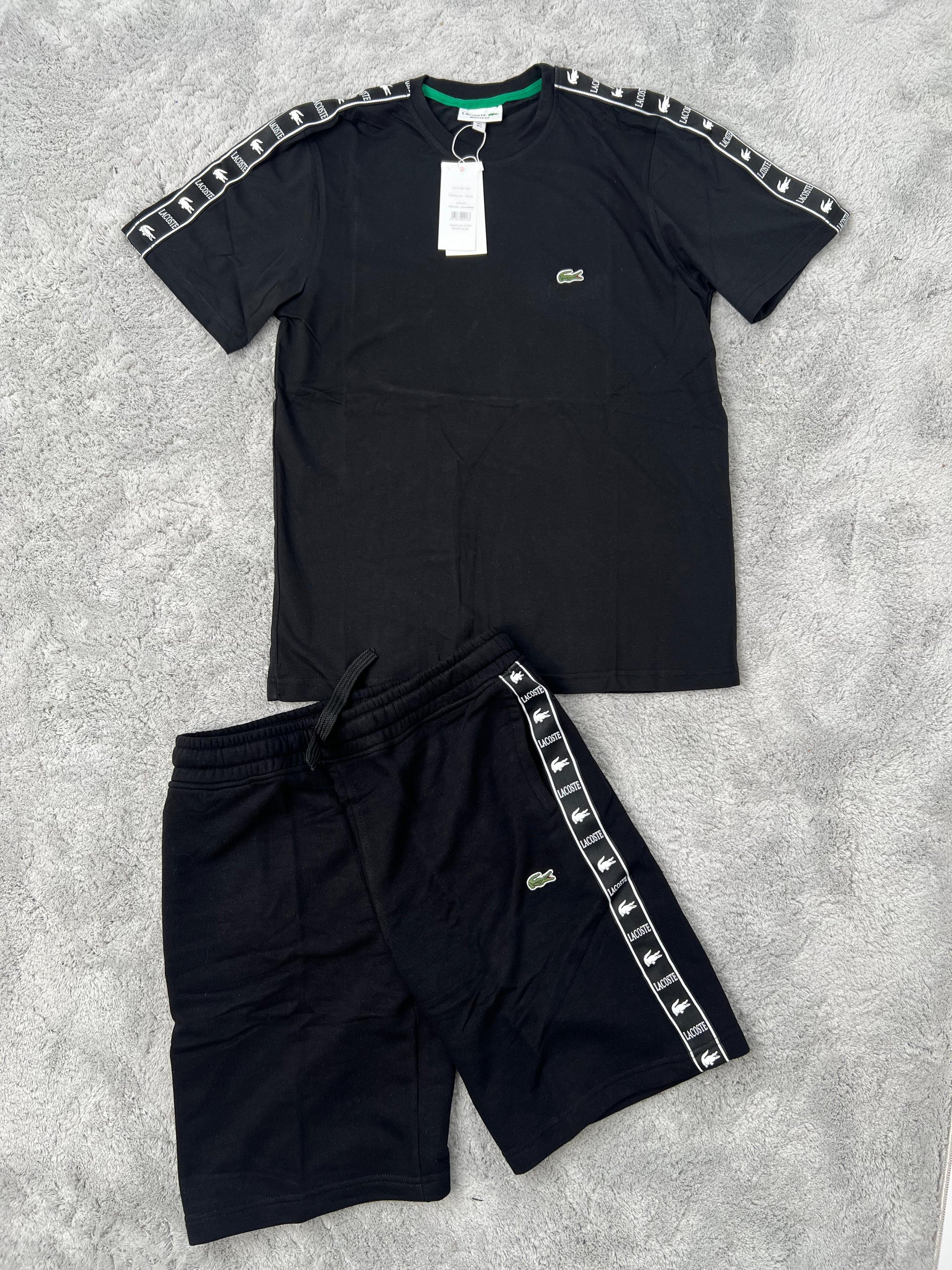 CONJUNTO LACOSTE - NEGRO