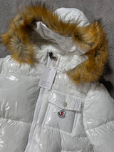 Chaqueta Moncler - Blanca - Pelo Marron